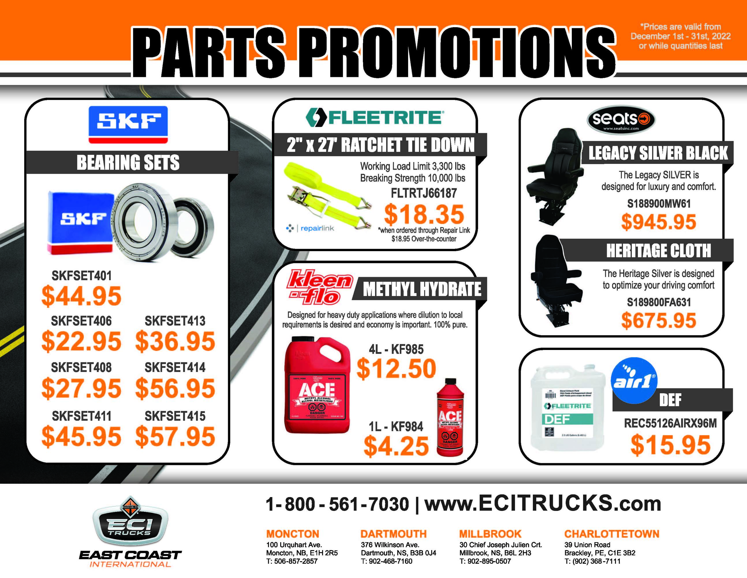 Specials Parts | East Coast International Trucks, Inc. | Moncton New ...